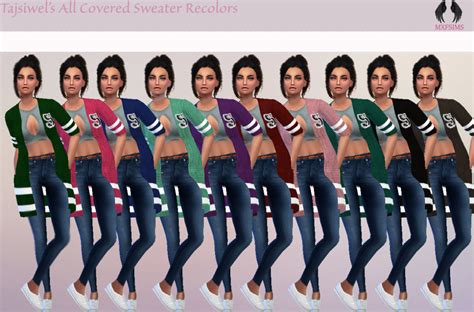 Kpopsimmer Sims 4 Update Sweater Accessories Sims 4