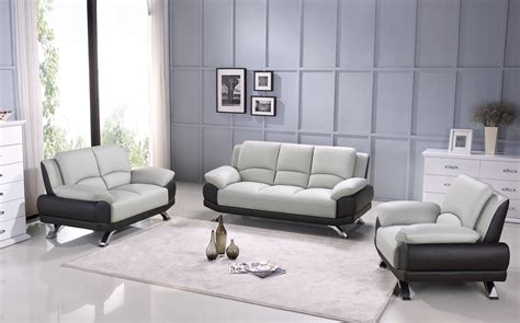 Two Toned Leather Three Piece Sofa Set Kansas Missouri Beverly Hills 117