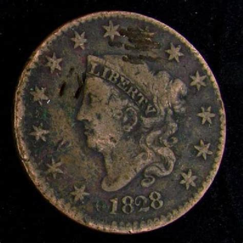 1828 Liberty Head Type One Cent Coin Investment Jun 28 2009