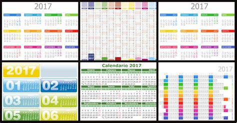 Colección De Calendarios Y Planificadores 2017 Gran Formato Listos
