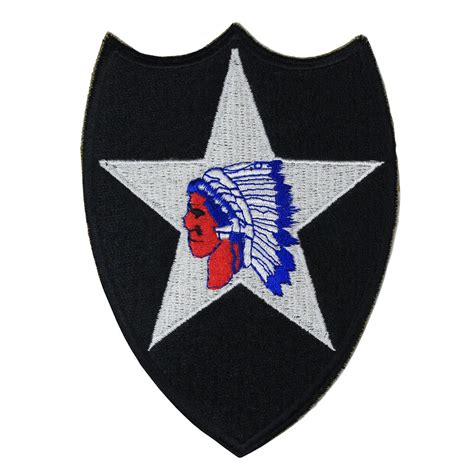American Army 2nd Infantry Division Patch Indian Head