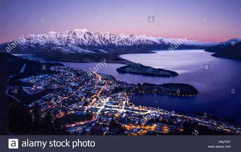 View Over Queenstown With Lake Wakatipu And The Remarkables Queenstown