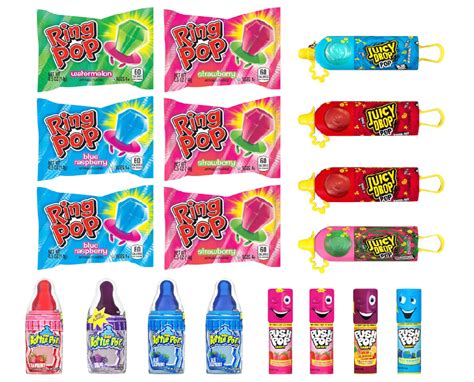 Bazooka Candy Brands Lollipop 18 Piece Variety Pack With Assorted