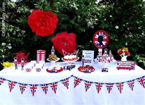 A British Inspired London Uk Party With Printables British Themed