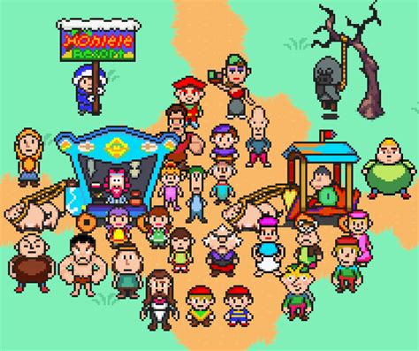 I Made A Whole Bunch Of Sprites Of Some Early Earthbound 64mother 3