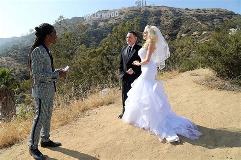 Pregnant Courtney Stodden Busts Out Of Her Wedding Dress During Vows