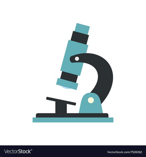 Microscope Modern Flat Icon Royalty Free Vector Image