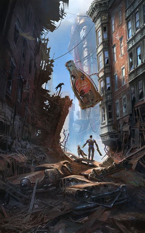 Fallout 4 Downtown Boston By Ray Lederer Rimaginaryfallout
