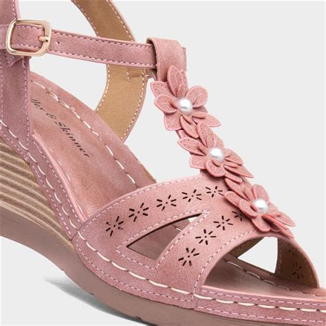 Lilley Skinner Barbados Womens Rose Pink Sandal 190199 Shoe Zone