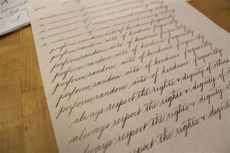 Circle and Stone: Spencerian Script