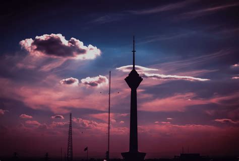 3666x2478 Cloud Landscape Sky Tehran Tehran Milad Tower Tower