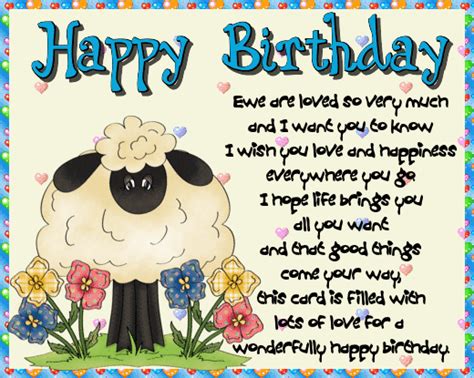 Ewe Are Loved Free Happy Birthday Ecards Greeting Cards 123 Greetings