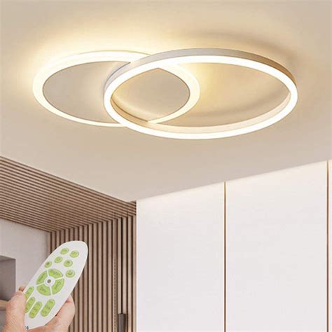 Rings Acrylic Modern Ceiling Light Dimmable Led Ceiling Chandelier With