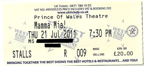 Top London Shows Mamma Mia Prince Of Wales Theatre