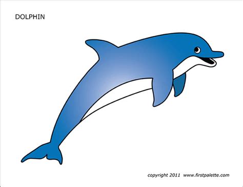 Dolphin Free Printable Templates And Coloring Pages