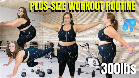 How I Exercise At Home 300lbs Plus Size Workout Routine No Machines