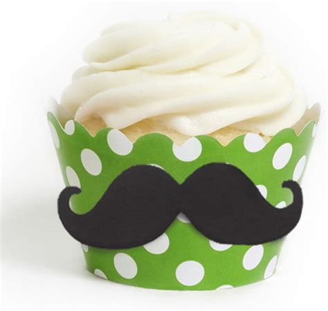 Dress My Cupcake Diy Standard Mustache Cupcake Wrapper Kit