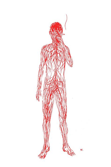 Red Linehand Drawing On Behance Alien Aesthetic Line Sketch Living