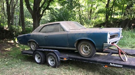 Barn Find 1966 Pontiac Gto 389 4spd Sitting For Over 25 Years The