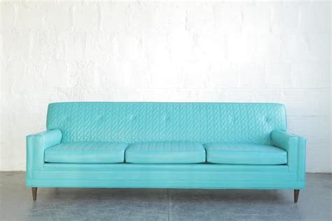 Blue Mid Century Sofa The Good Mod Portland Or Mid Century Sofa