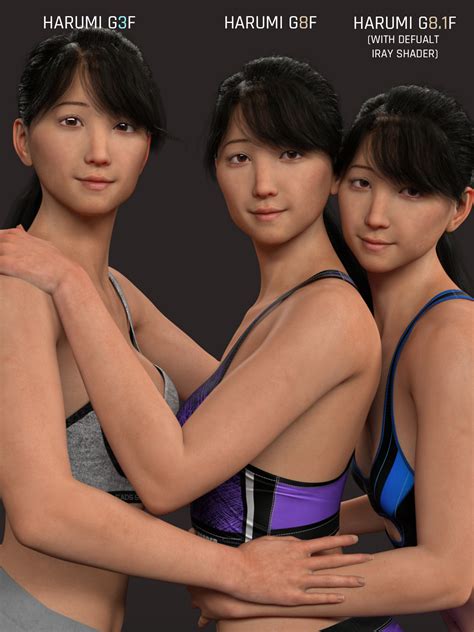 harumi g3g8f for genesis 3 and 8 female 3d figure assets gravureboxing