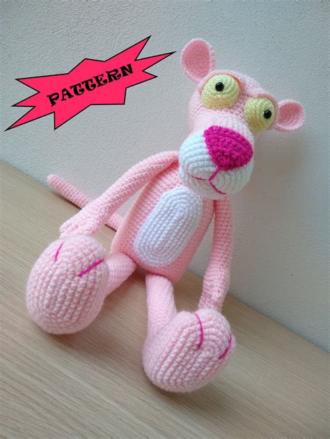 Pink Panther Amigurumi Crochet Pattern By Katerinas Etsy