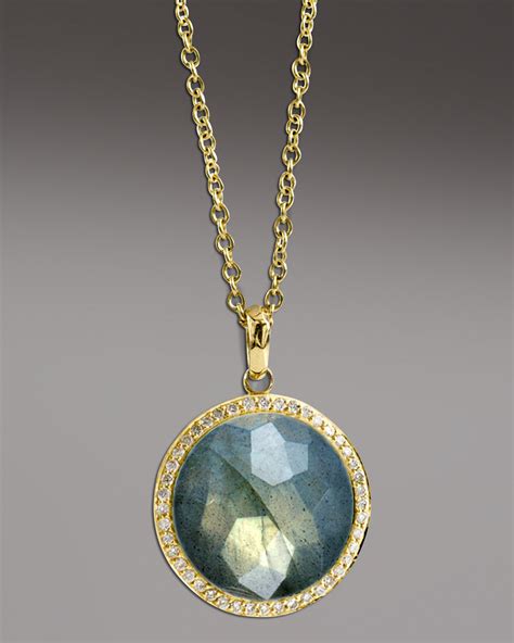 Ippolita Labradorite Pendant Necklace in Gold (Blue) - Lyst