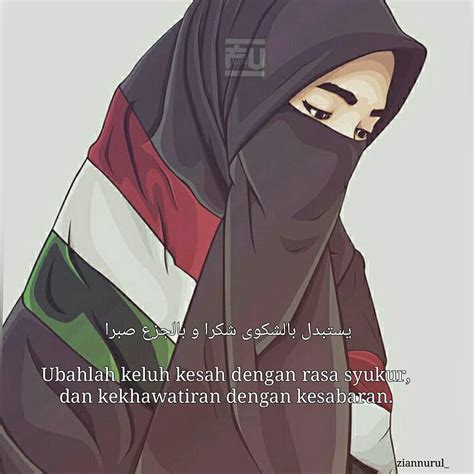 Gambar Kartun Muslimah Bercadar Cantik Keren Lucu Sedih Adzka