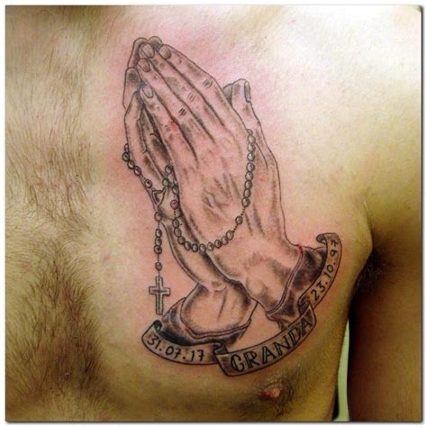 The tattoo has an impressive 3d effects touch, though the color blend is not as vibrant as such. Praying Hands Tattoos for Men - Ideas and Designs for Guys