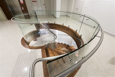 They minimize glare produced by the bright light on the screen, therefore. Curved Glass Staircase | Atrium Homes | Perth, Aus - EBOSS