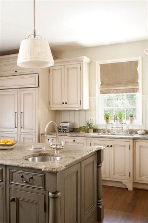 Easy And Elegant Cream Colored Kitchen Cabinets Design Ideas Page