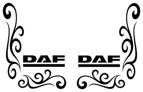 Daf Truck Side Window Stickers