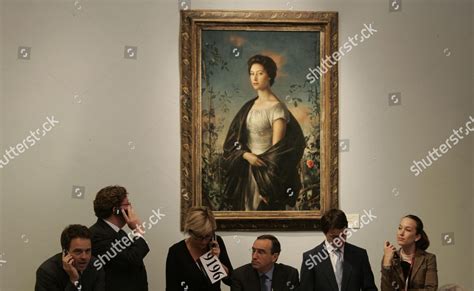Auction Christies Continues Second Day Sale Editorial Stock Photo