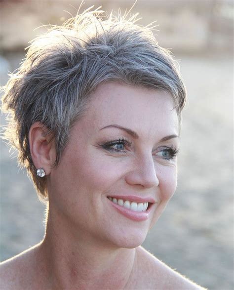 Best Ideas Of Gray Pixie Hairstyles For Over Hot Sex Picture