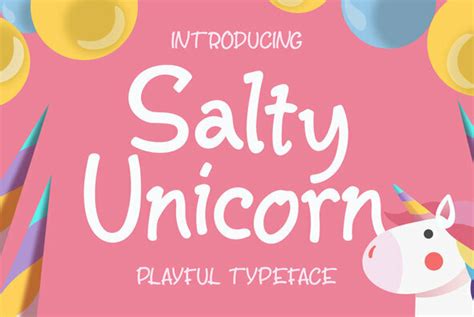Salty Unicorn Font Youworkforthem