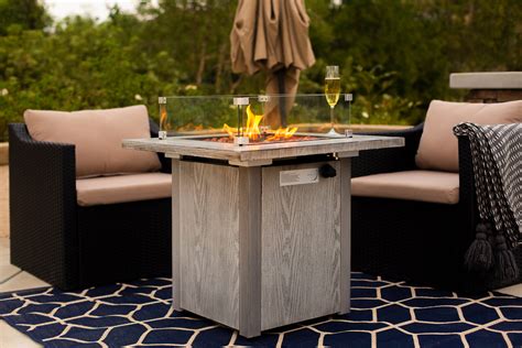 Barton 48000 Btu Outdoor Propane Gas Fire Pit Table Gas Firepit With