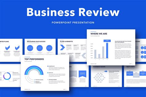 Business Review Powerpoint Template Presentation Templates Creative