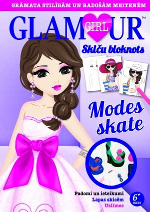 Zvaigzne ABC Modes skate Glamour Girl skiču bloknots