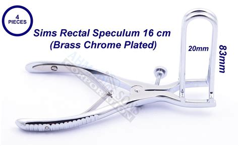 4pcs Sims Rectal Rectum Speculum 16cm Anal Rectoscopy Blades Proctology Surgical Ebay