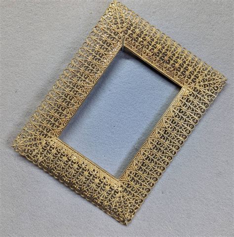 5x7 Frame Gold Filigree With Choice Of Glass Etsy