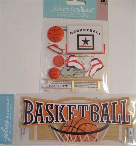 Jolees Boutique Scrapbooking Stickers Basketball Hoops Net