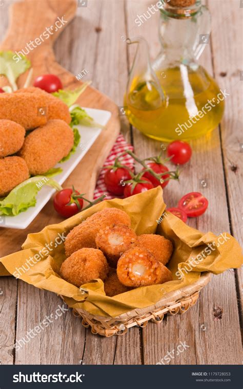 Italian Fried Rice Balls Stock Photo 1179728053 Shutterstock