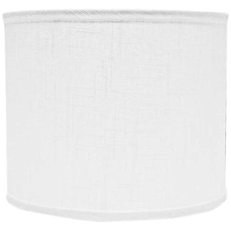 Height linen white drum lamp shade. White Linen Drum Lamp Shade 12x12x10 (Spider) - #5G800 | Lamps Plus