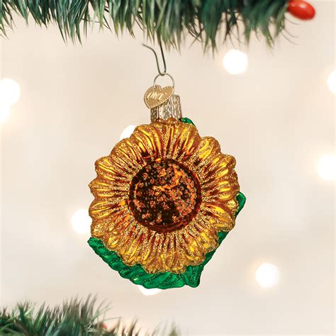 Garden Sunflower Ornament Glass Ornaments By Old World Christmas