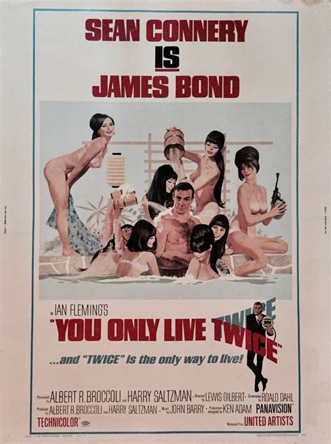 You Only Live Twice 1967 30x40 Us Poster Bond With Ladies Art