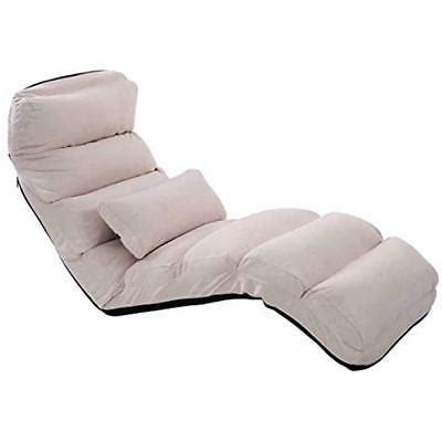 Folding Lazy Sofa Chair Stylish Couch Beds Lounge
