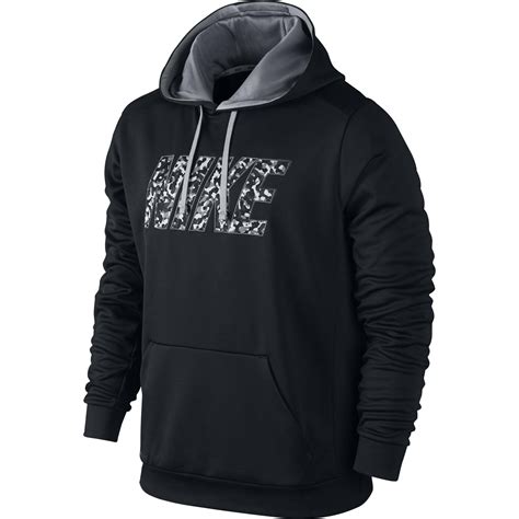 Nike Mens Ko Camo Black Hoodie Black