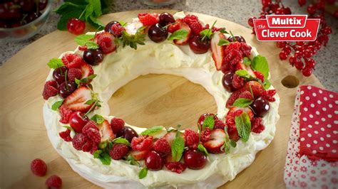 *free* shipping on qualifying offers. Christmas Pavlova wreath … | Christmas pavlova, Pavlova ...