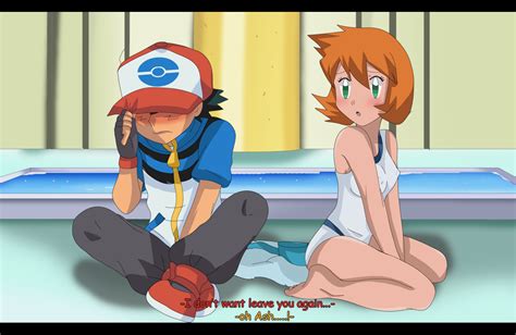 Ash Meet Misty In New Outfit By Hikariangelove On Deviantart Pokemon Ash And Misty Pokemon