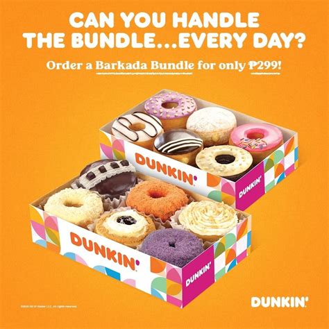 Dunkin Donuts Barkada Bundle For ₱299 Deals Pinoy